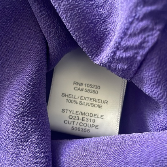 Equipment, silk purple, top/blouse - Picture 8 of 16